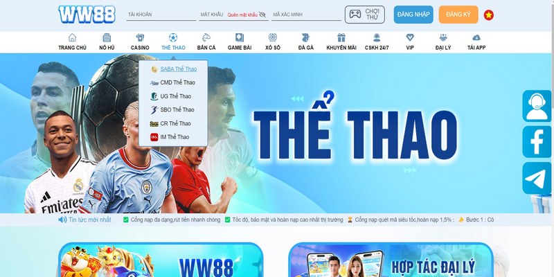 Các thao tác tham gia cá cược đơn giản và hiệu quả tại Saba Sports